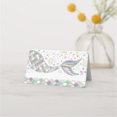 マーメイドアンダーザシー水中ビーチ海サンゴ プレイスカード (裏面)