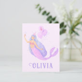 マーメイドアンダーザシー誕生日ガールエイジパーティー 出欠カード (スタンド正面)