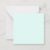 マーメイドアンダーザシー誕生日ガールエイジブルーパーティー ノートカード (裏面)