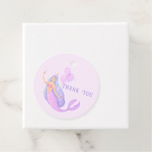 マーメイドアンダーザシー誕生日ガールサンキュー フェイバータグ (インサイチュ)