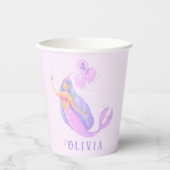 マーメイドアンダーザシー誕生日ガールパーティー 紙コップ (正面)
