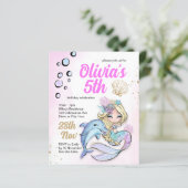 マーメイドアンダーザシー誕生日予算招待状 (スタンド正面)