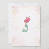 マーメイドアンダーザシー誕生日招待状 招待状 (裏面)