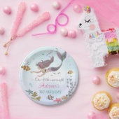 マーメイドアンダーザシー誕生日 ペーパープレート (パーティー)