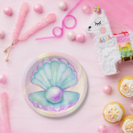 マーメイドアンダーザシー誕生日 ペーパープレート