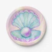 マーメイドアンダーザシー誕生日 ペーパープレート (正面)