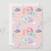 マーメイドアンダーザシー誕生日 招待状 (裏面)