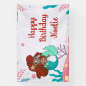 マーメイドアンダーザシー誕生日 横断幕 (縦)