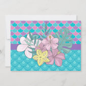 マーメイドアンダーザシー5誕生日招待 招待状 (裏面)