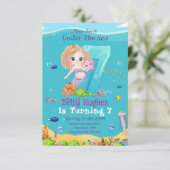 マーメイドアンダーザシー7誕生日招待状 招待状 (スタンド正面)