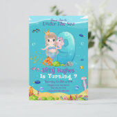 マーメイドアンダーザシー9誕生日招待状 招待状 (スタンド正面)