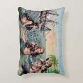 マーメイドアンティーク魔法航海の海 アクセントクッション (正面(垂直))