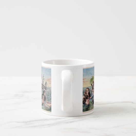 マーメイドアンティーク魔法航海の海 エスプレッソカップ (裏面)