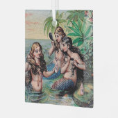 マーメイドアンティーク魔法航海の海 ガラスオーナメント (正面左)