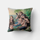 マーメイドアンティーク魔法航海の海 クッション (裏面)