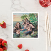 マーメイドアンティーク魔法航海の海 スタンダードカクテルナプキン (インサイチュ)