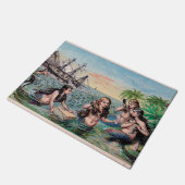 マーメイドアンティーク魔法航海の海 ドアマット (アングル)