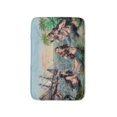 マーメイドアンティーク魔法航海の海 バスマット (正面縦)