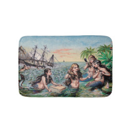 マーメイドアンティーク魔法航海の海 バスマット