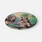 マーメイドアンティーク魔法航海の海 ペーパープレート (アングル)