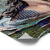 マーメイドアンティーク魔法航海の海 ポスター (角)