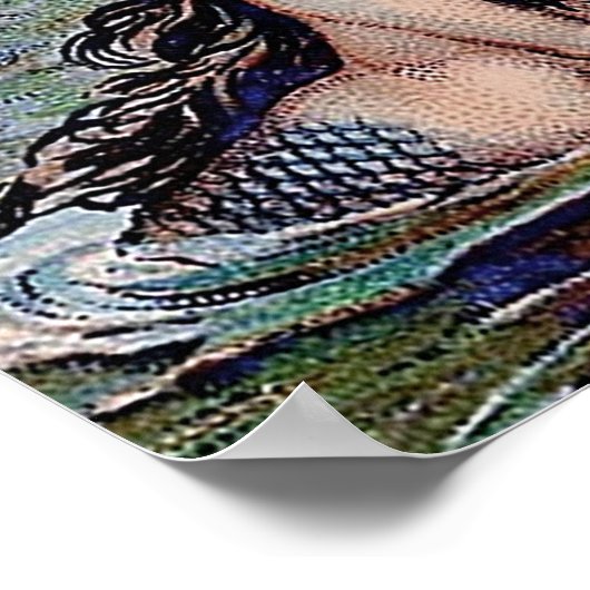 マーメイドアンティーク魔法航海の海 ポスター (角)