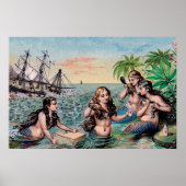 マーメイドアンティーク魔法航海の海 ポスター (正面)