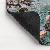 マーメイドアンティーク魔法航海の海 マウスパッド (コーナー)