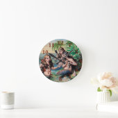 マーメイドアンティーク魔法航海の海 ラウンド壁時計 (ホーム)