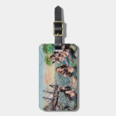 マーメイドアンティーク魔法航海の海 ラゲッジタグ (正面縦)