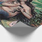 マーメイドアンティーク魔法航海の海 ラッピングペーパー (角)