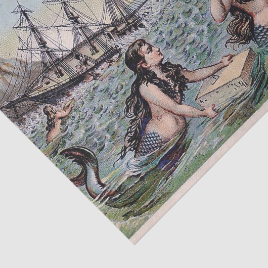 マーメイドアンティーク魔法航海の海 薄葉紙 (詳細)