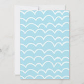 マーメイドアンドシャーク兄弟姉妹プール誕生日パーティー 招待状 (裏面)