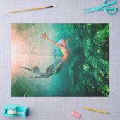 マーメイドアンドスターフィッシュティッシュペーパー 薄葉紙 (クラフト)