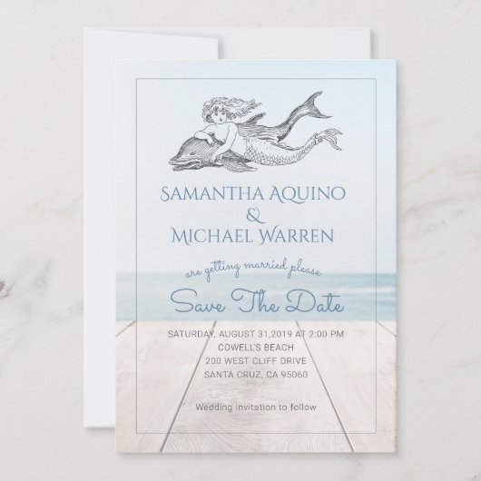 マーメイドアンドドルフィンビーチレイク結婚ズ セーブザデート (正面)