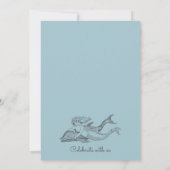 マーメイドアンドドルフィンビーチ結婚式 招待状 (裏面)