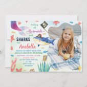 マーメイドアンドパイレーツ誕生日招待状 招待状 (正面)