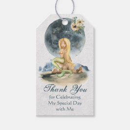 マーメイドアンドフルムーンビーチブライダルシャワーのお願い ギフトタグ