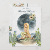 マーメイドアンドフルムーンビーチブライダルシャワー 招待状 (正面/裏面)