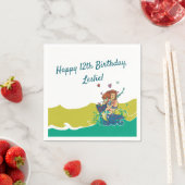 マーメイドアンドベビードルフィンパーティーナプキン スタンダードカクテルナプキン (インサイチュ)