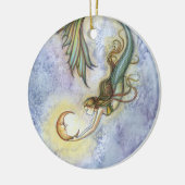 マーメイドアンドムーンオーナメント セラミックオーナメント (左)