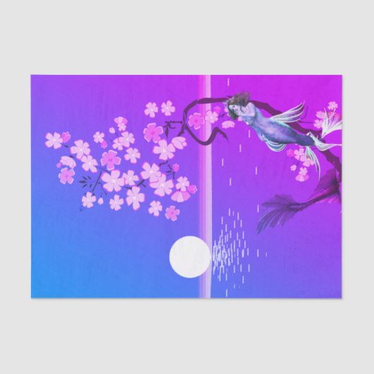 マーメイドアンドムーンティッシュペーパー 薄葉紙 (正面)