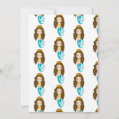 マーメイドイエローバースデーパーティーありがとう招待状 招待状 (裏面)