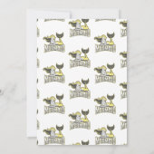 マーメイドイエローバースデーパーティーありがとう 招待状 (裏面)