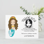 マーメイドイエロー誕生日サンキュー 招待状 (スタンド正面)