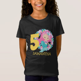 マーメイドイエロー5th誕生日Tシャツ Tシャツ