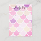 マーメイドイヤリングホルダー表示カード 名刺 (正面)