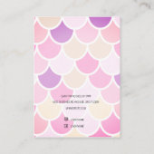 マーメイドイヤリングホルダー表示カード 名刺 (裏面)