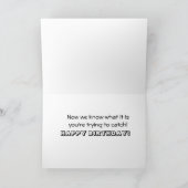 マーメイドインおもしろい魚釣り誕生日 カード (内部)