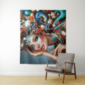 マーメイドウィズシートレシーズジュエリー タペストリー (インサイチュ)